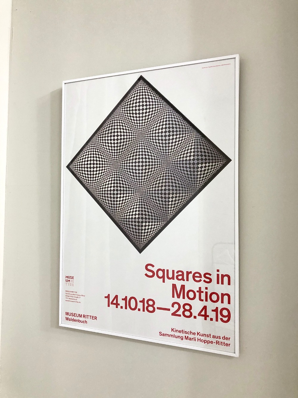Exhibition Poster Squares in Motion